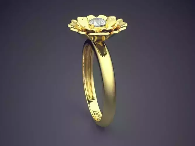 Flower-shaped Ring Gjart A-102