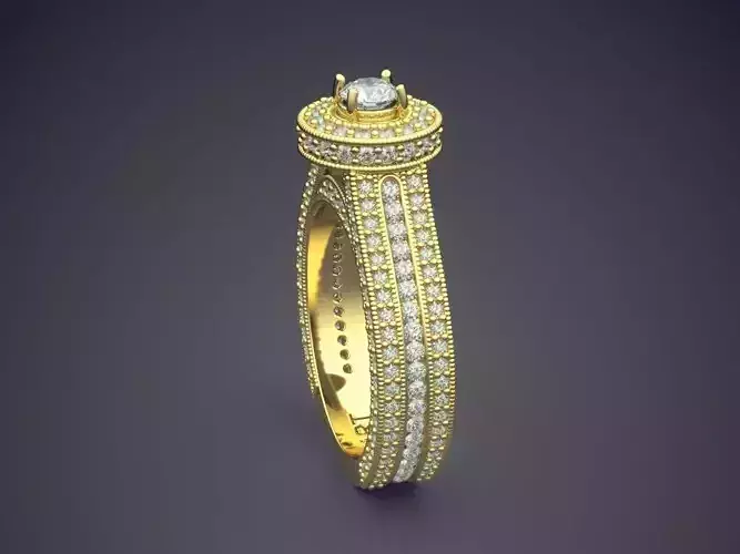 Ring With Diamonds Gjart A-12