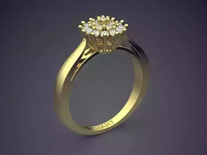 Engagement Ring With Diamonds A-01
