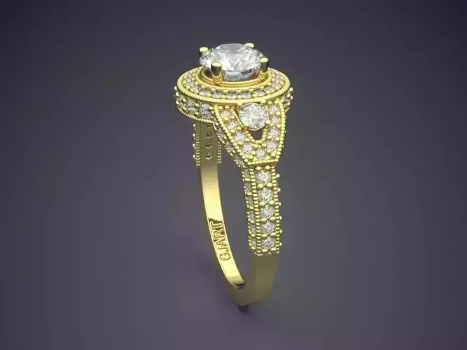 Luxurious Ring With Diamonds A-09