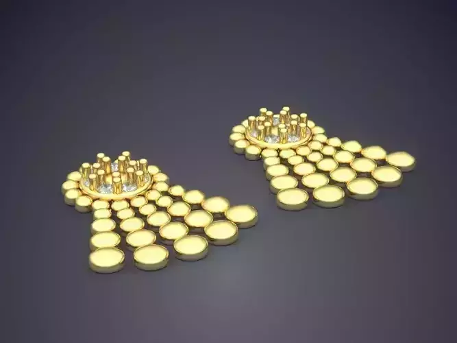 Earrings 19-E 3D print model