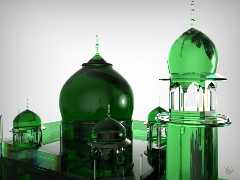 Taj Mahal Free 3D model_9