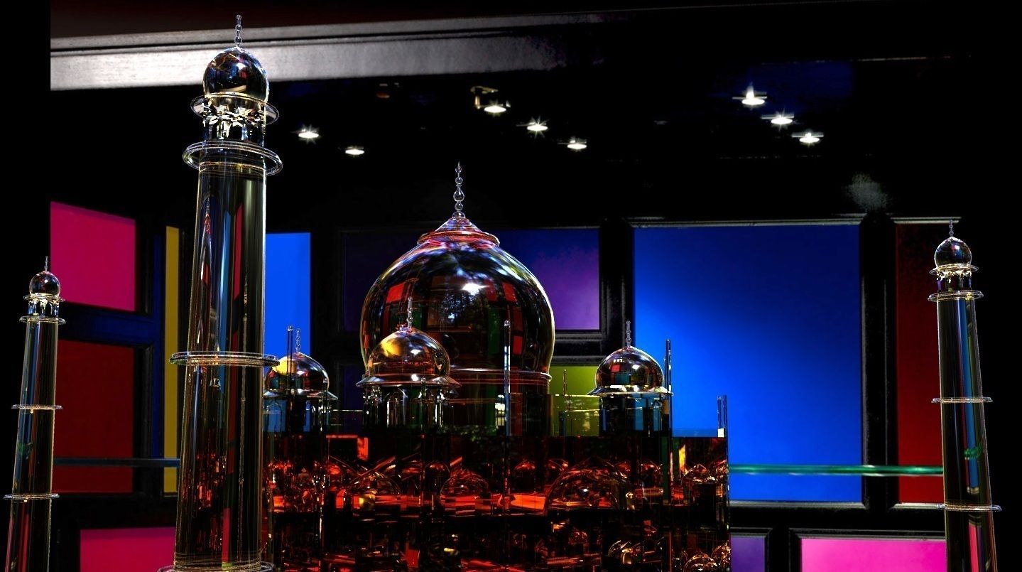 Taj Mahal Free 3D model_11