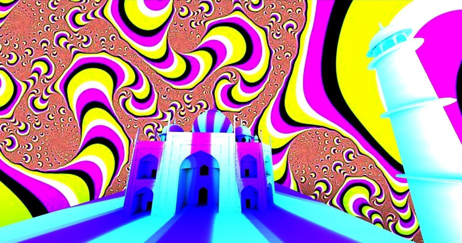 Taj Mahal Free 3D model_12