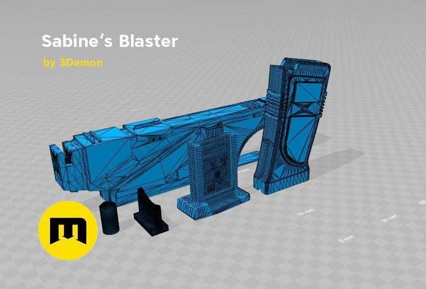 Sabine Wren  from Star Wars - 2 Blasters 3D print model_6