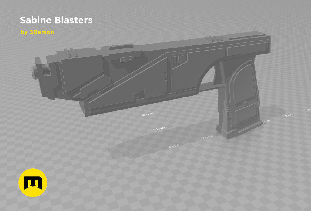 Sabine Wren  from Star Wars - 2 Blasters 3D print model_4