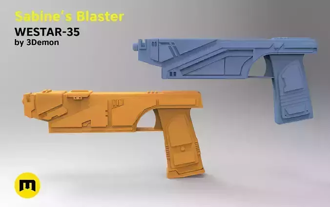 Sabine Wren  from Star Wars - 2 Blasters 3D print model