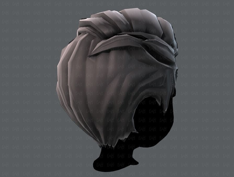 3D Hair style for boy V27 Low-poly 3D model_20