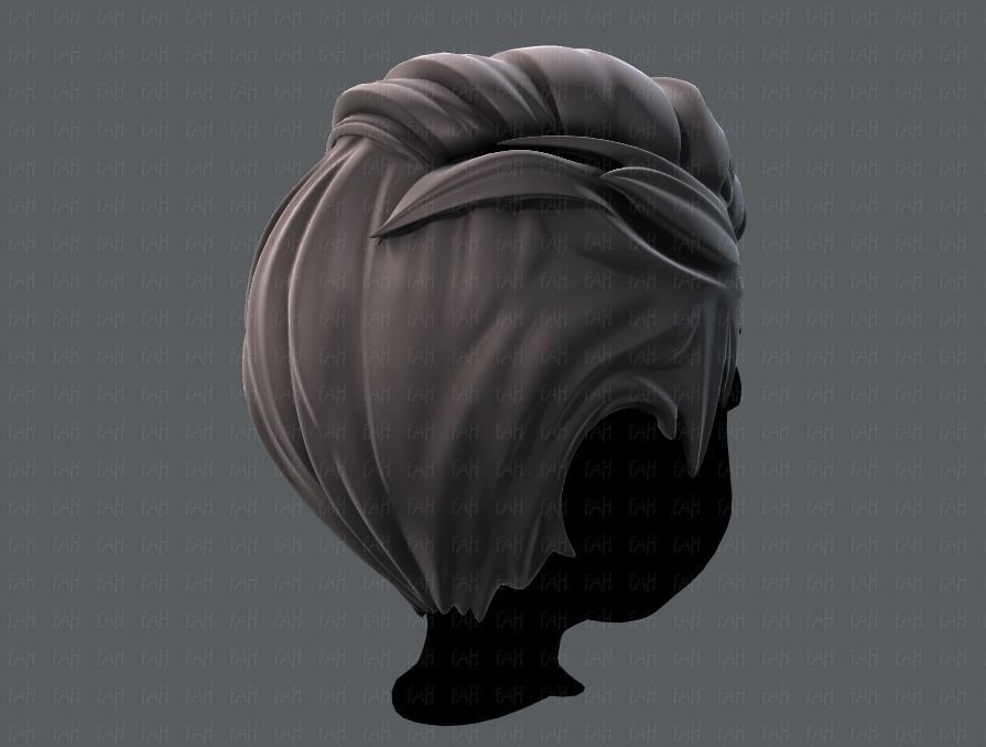 3D Hair style for boy V27 Low-poly 3D model_4