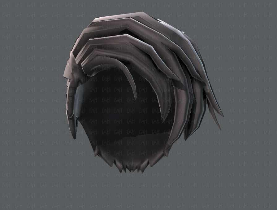 3D Hair style for boy V27 Low-poly 3D model_39