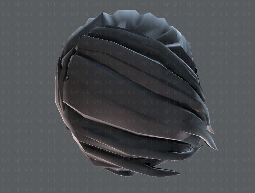 3D Hair style for boy V27 Low-poly 3D model_35