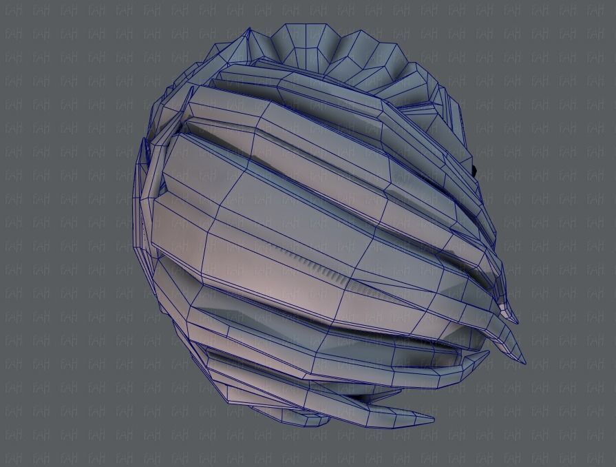 3D Hair style for boy V27 Low-poly 3D model_36