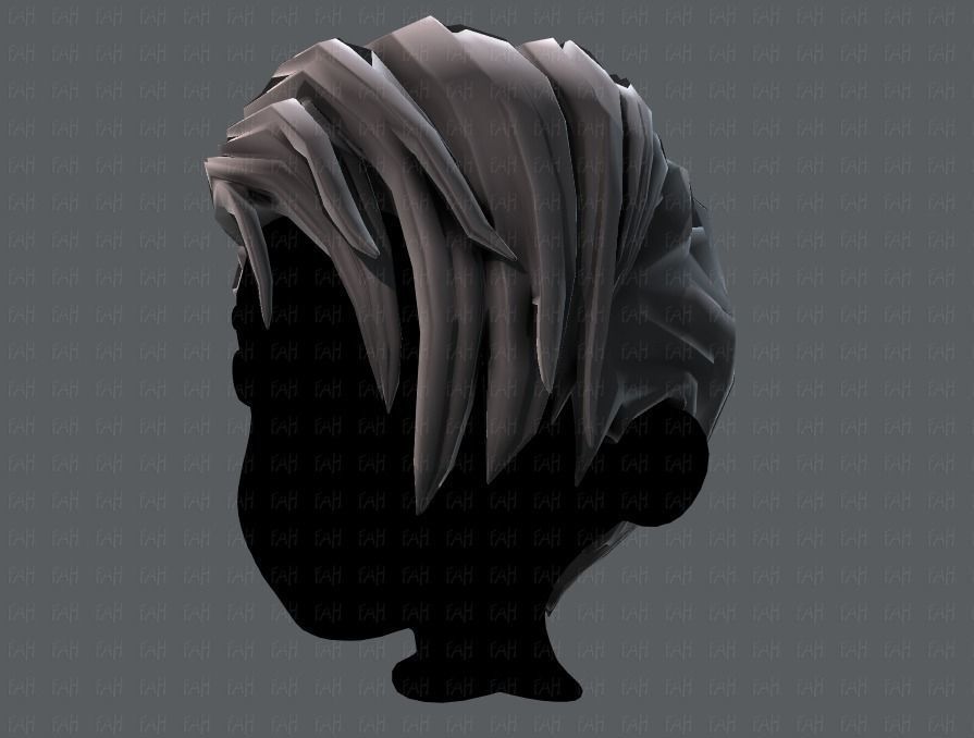 3D Hair style for boy V27 Low-poly 3D model_24