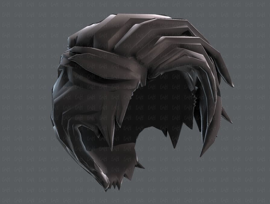 3D Hair style for boy V27 Low-poly 3D model_43