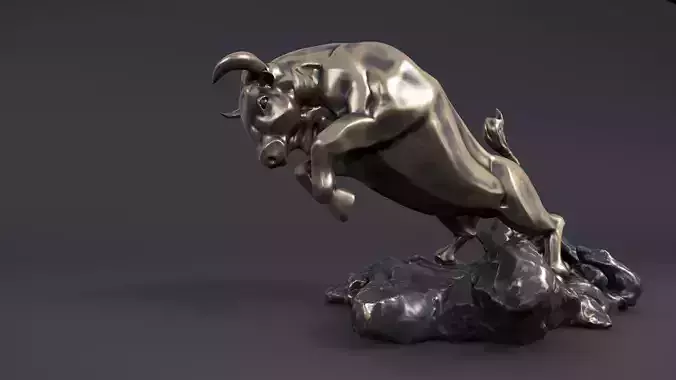 Bull sculpt 3D model