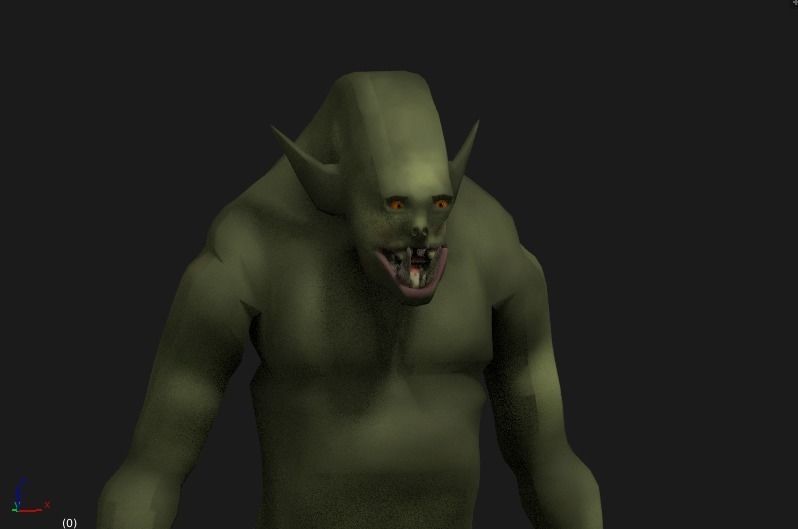 ogre animated Low-poly 3D model_4