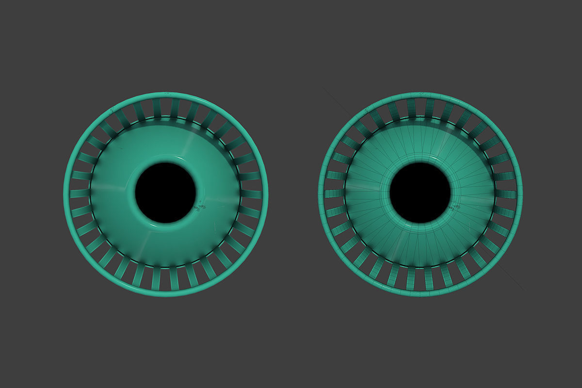 New York Trash Can Low-poly 3D model_3