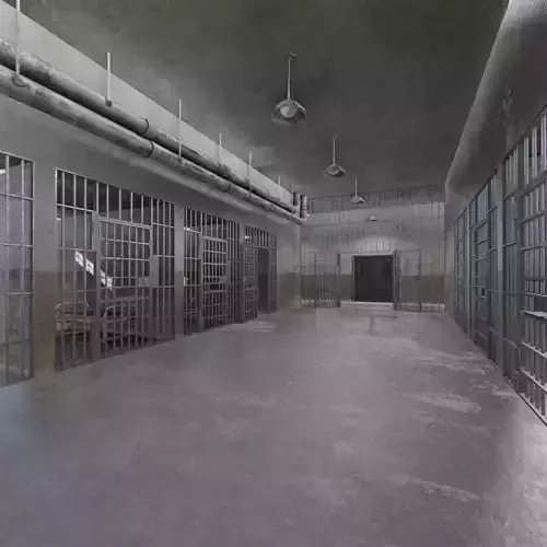 Prison Cells - Penitentiary Low-poly 3D model
