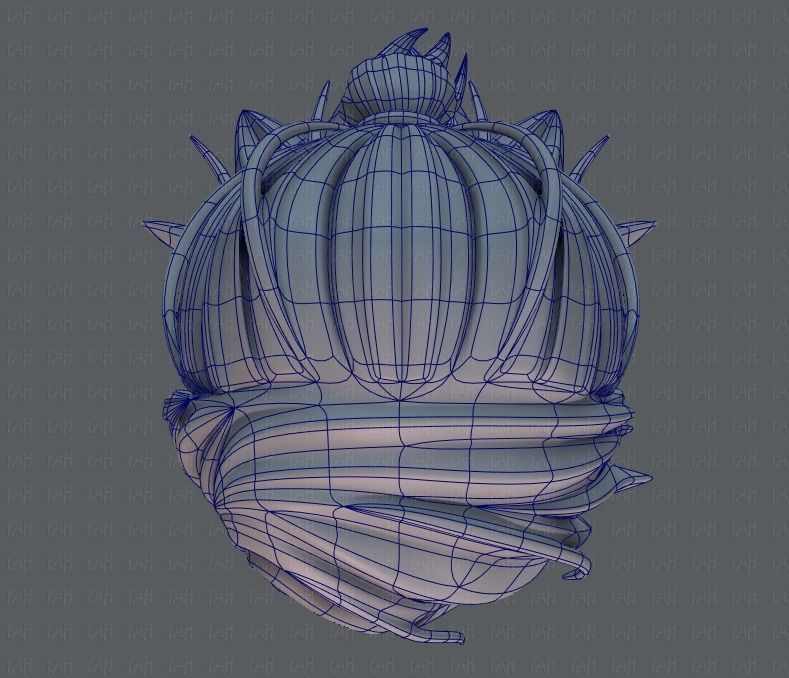 3D Hair style for girl V28 Low-poly 3D model_34