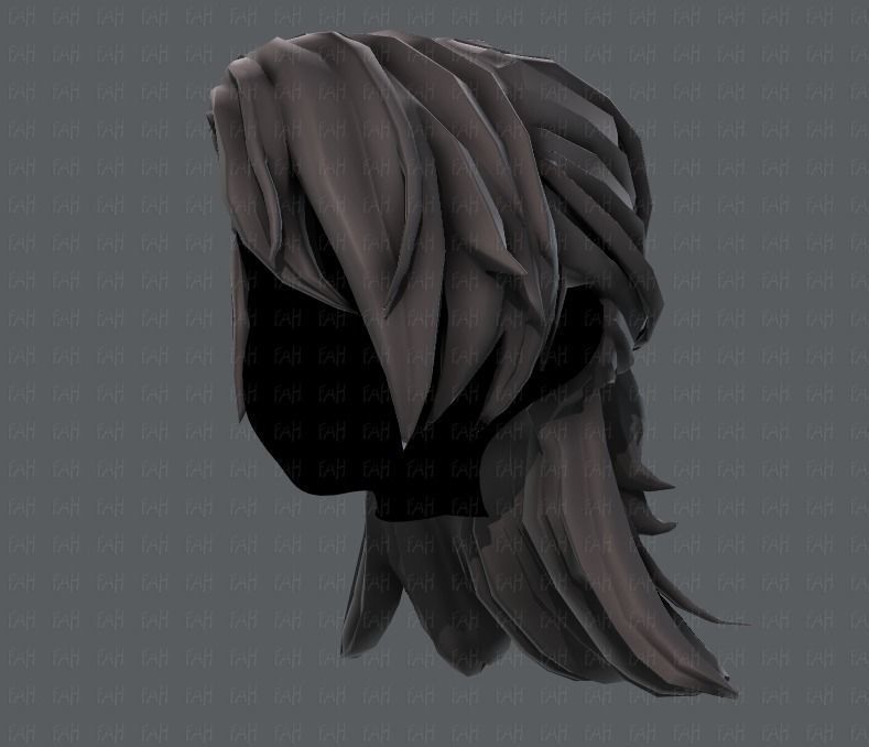 3D Hair style for girl V28 Low-poly 3D model_24