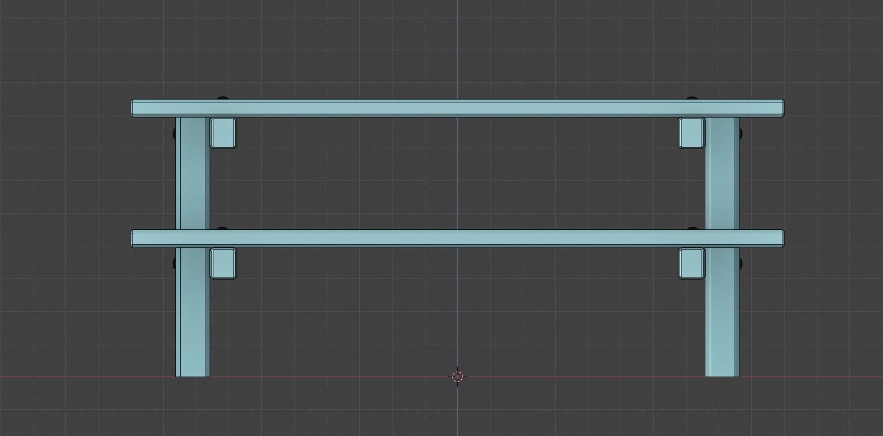 Wooden Picnic Table Low-Poly PBR Game Ready 3D Model Low-poly 3D model_16