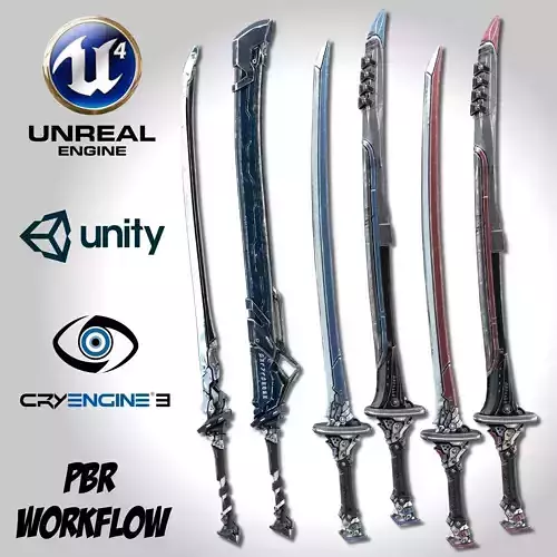 Sci-fi Swords Pack 2