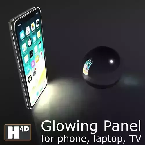Glowing Screen Overlay for Phone TV Laptop