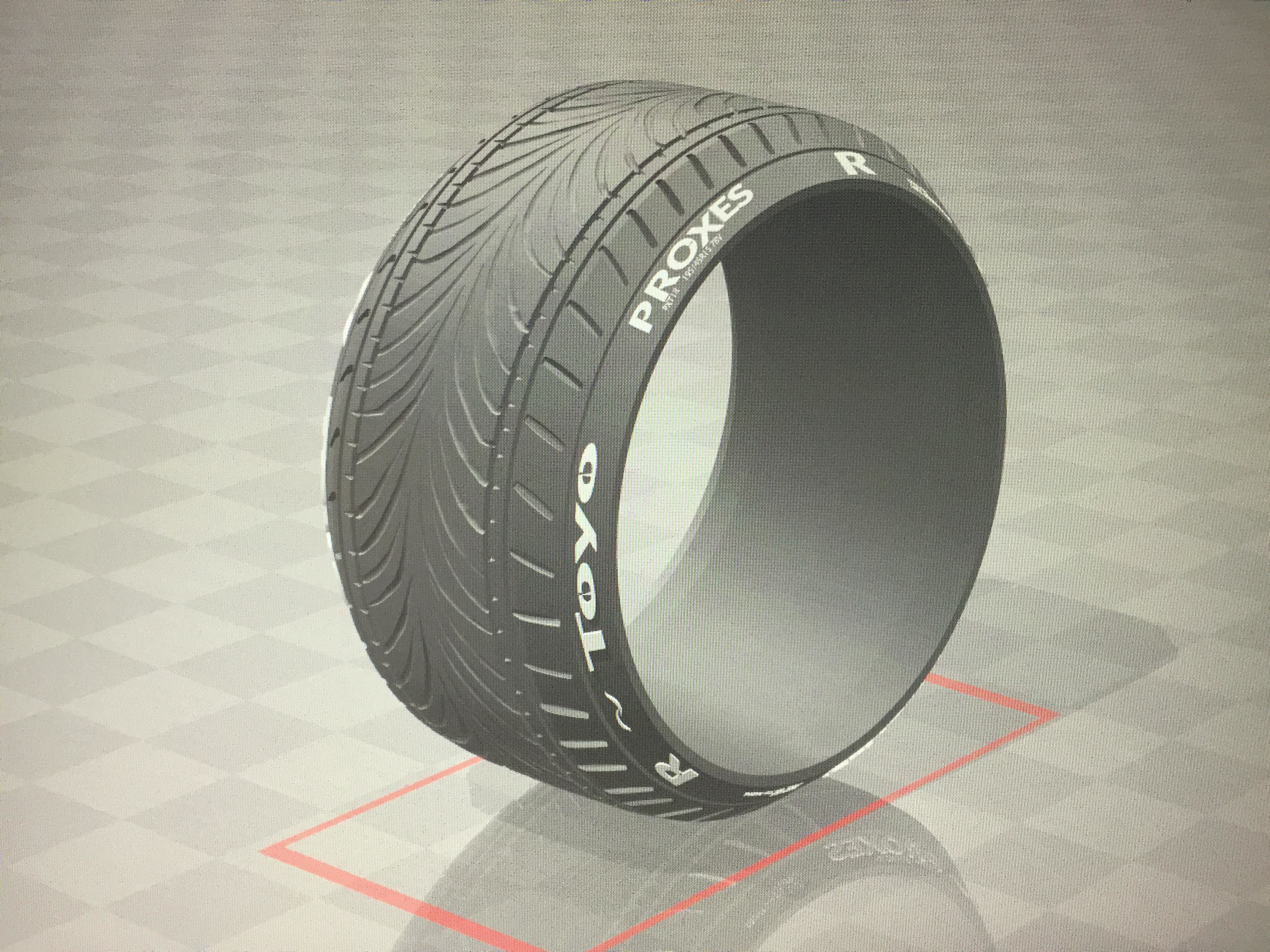 Car Tire- Toyo Proxes Stretched  3D print model_2