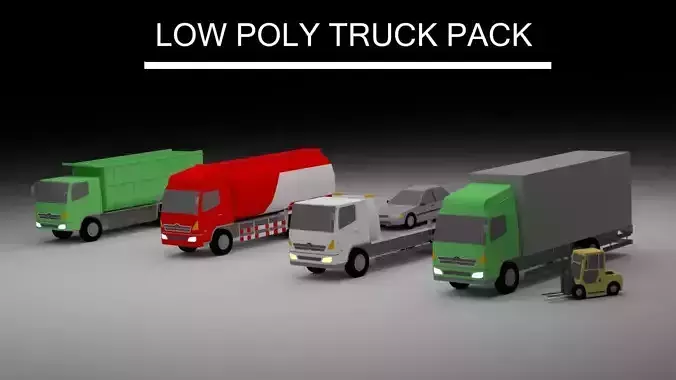 Low Poly Truck Pack