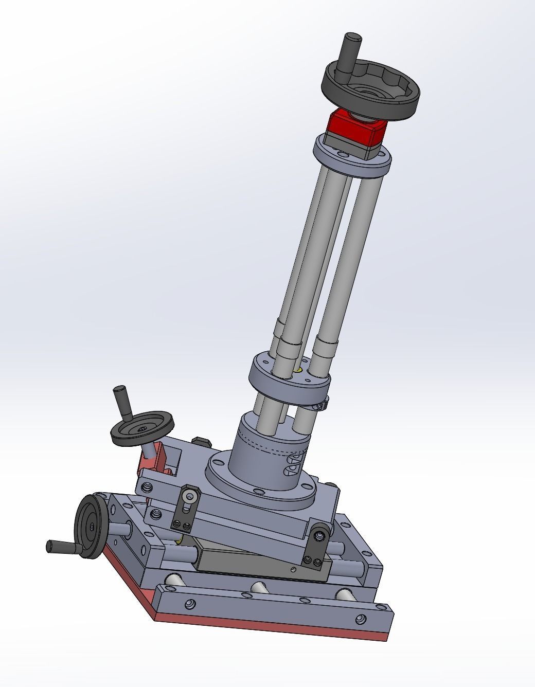 Six axis fine-tuning mechanism 3D model_5
