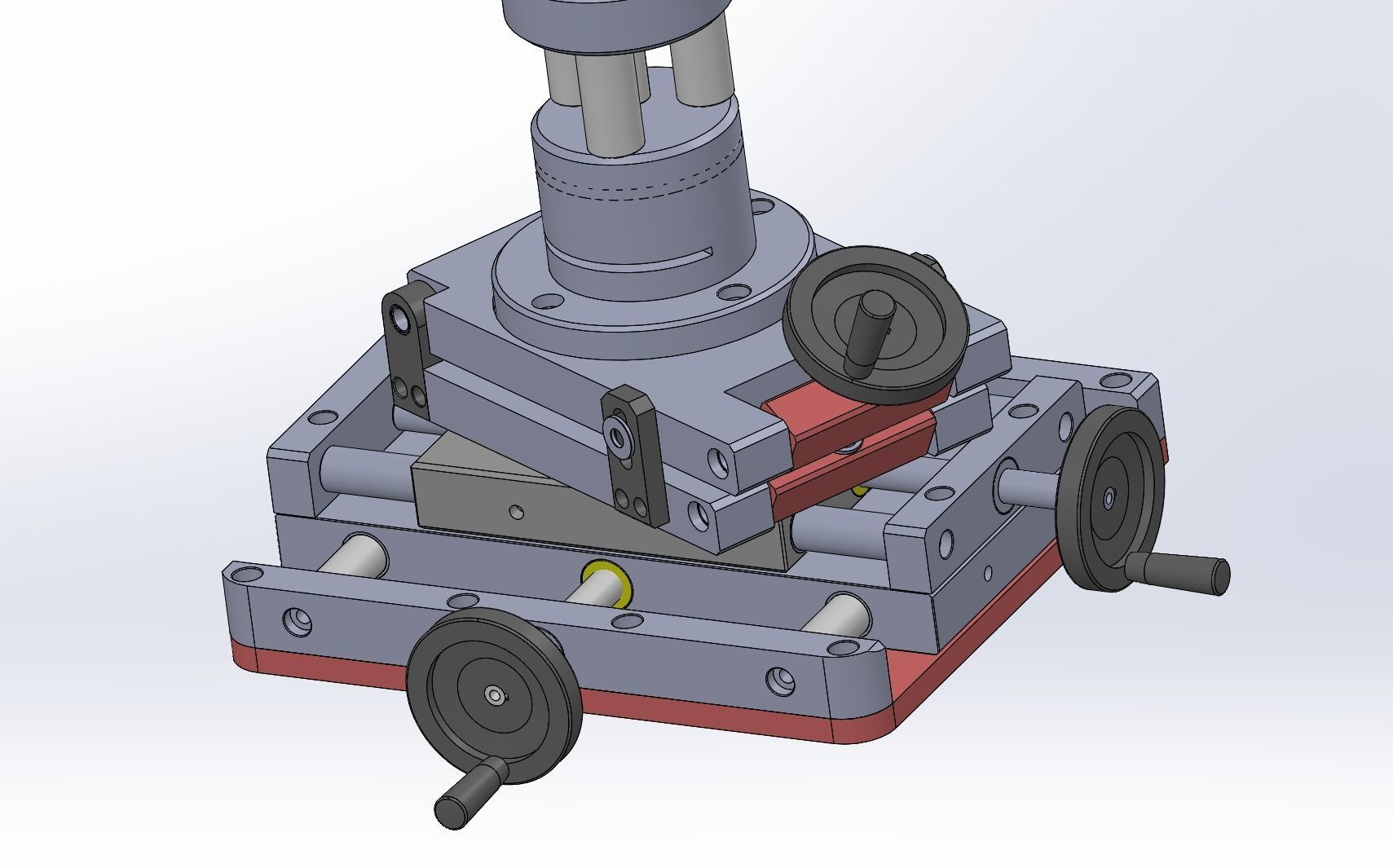 Six axis fine-tuning mechanism 3D model_4