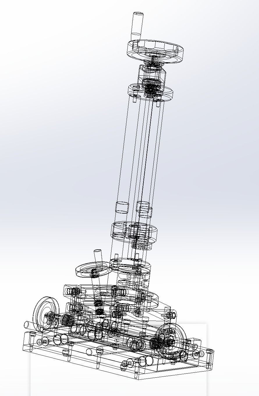 Six axis fine-tuning mechanism 3D model_9