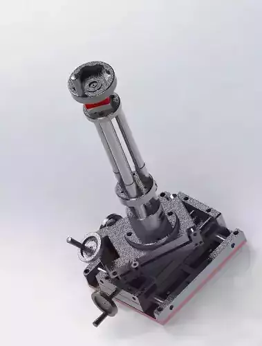 Six axis fine-tuning mechanism 3D model
