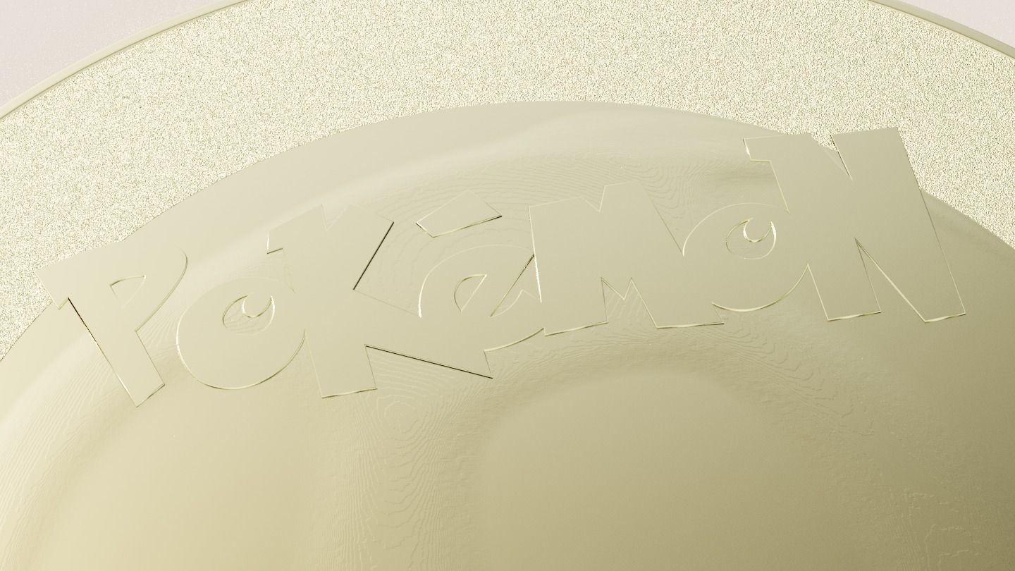 Pokemon coins starter collection Low-poly 3D model_10