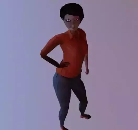 Cartoon Female Citizen