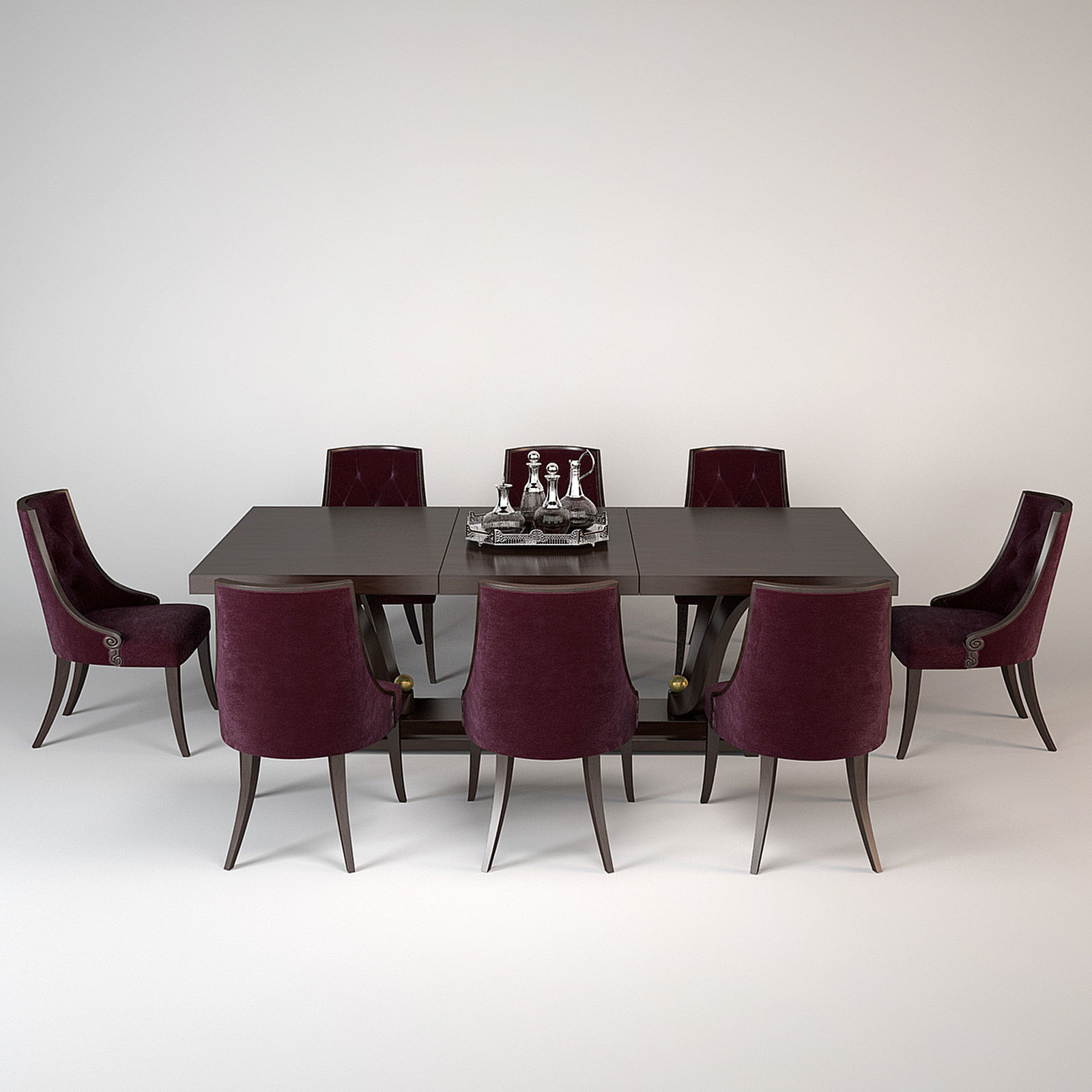 Christopher Guy Dining Set 3D model_1