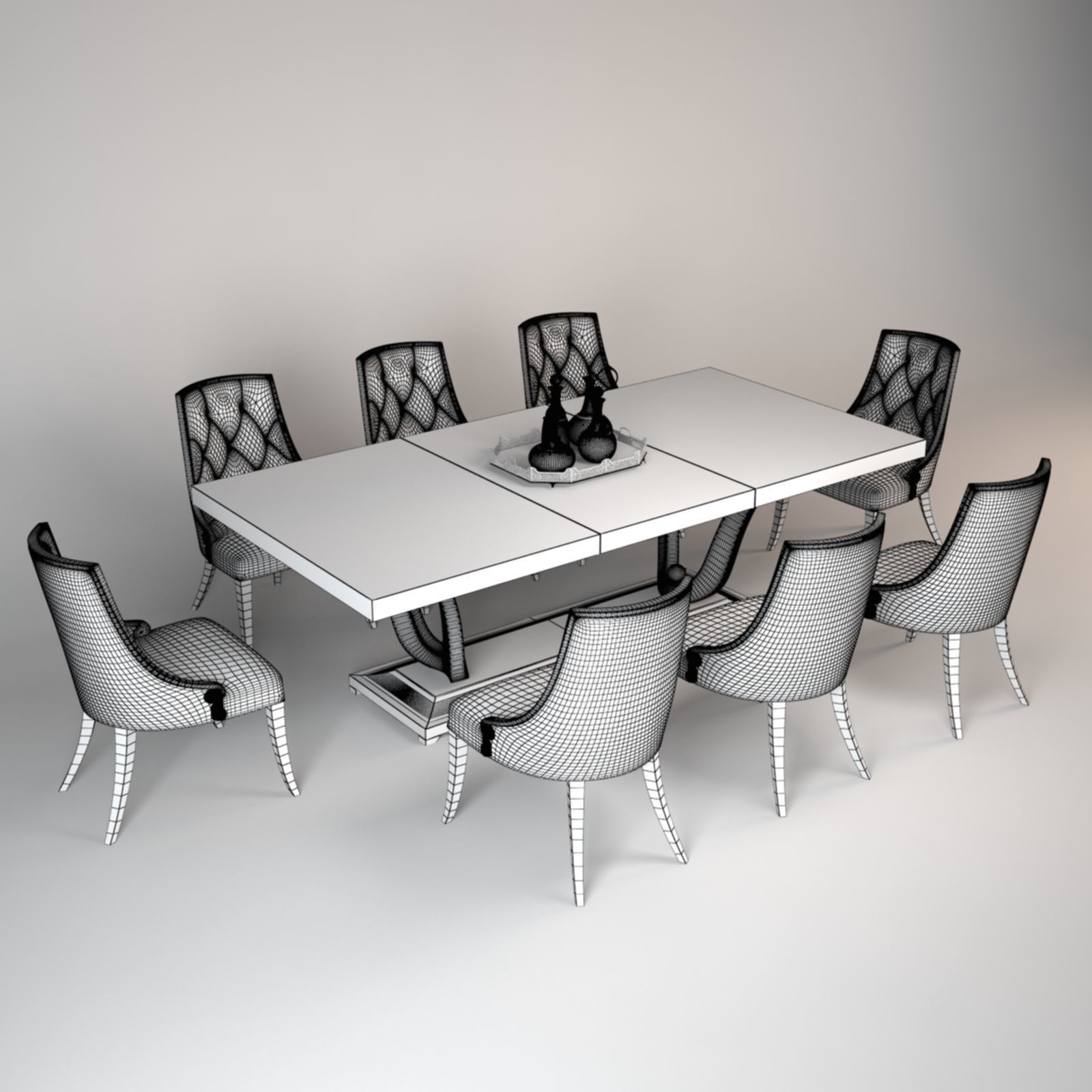 Christopher Guy Dining Set 3D model_4