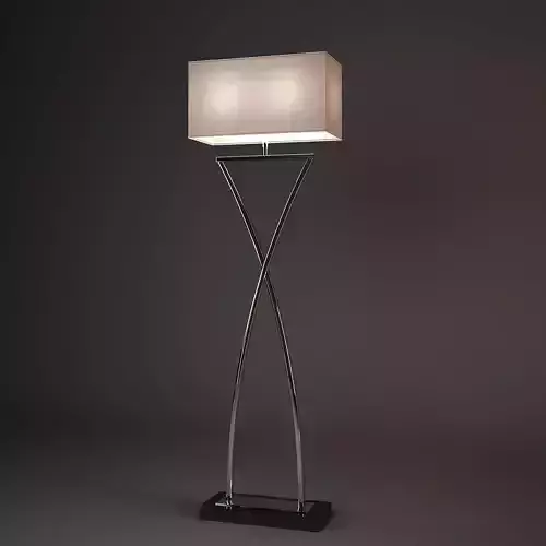  Chelsom Polished Chrome Suite Floor Lamp