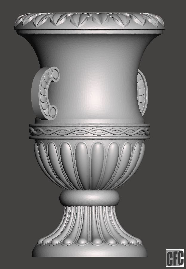 WoodCarving detail - 3d model for CNC - WCCFC0S 3D model_3