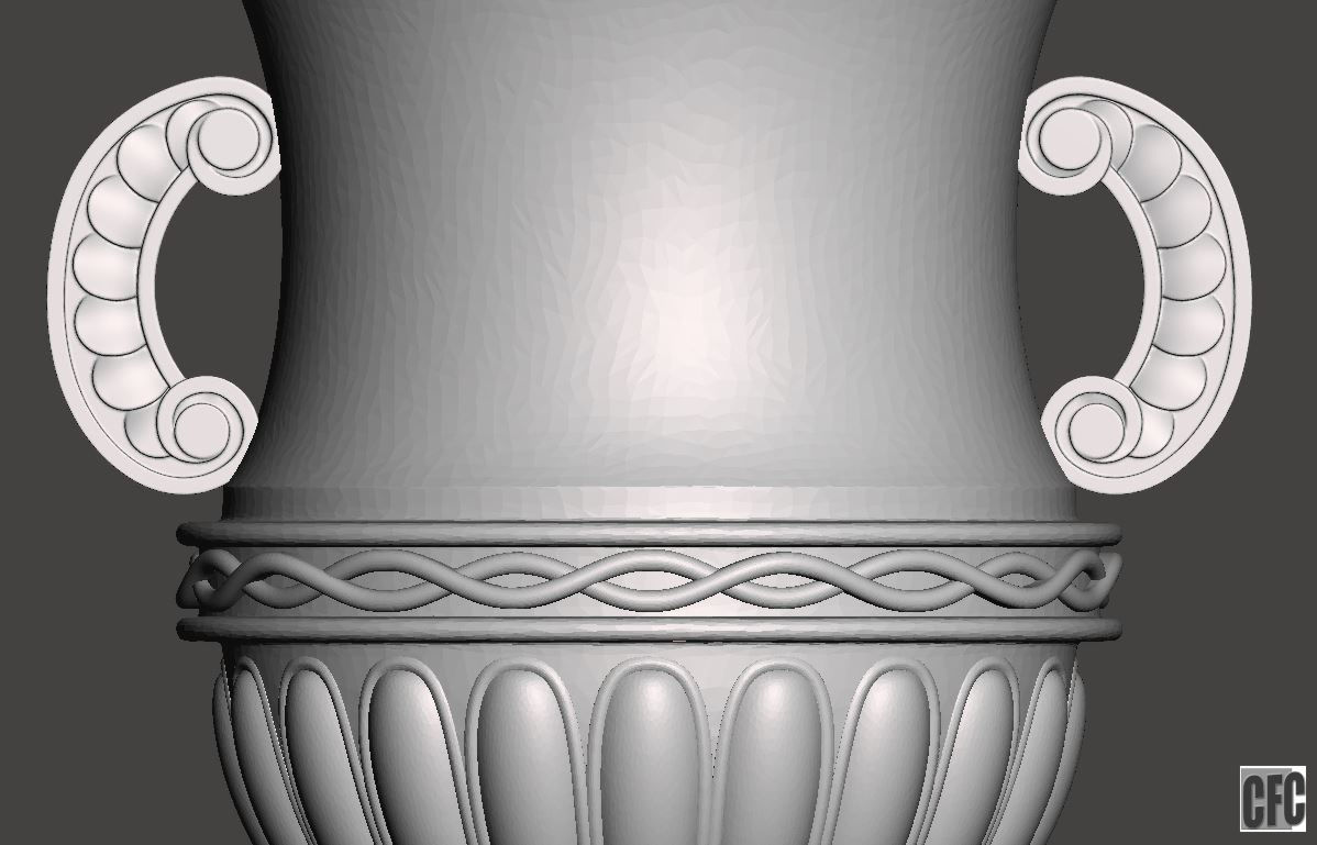 WoodCarving detail - 3d model for CNC - WCCFC0S 3D model_9