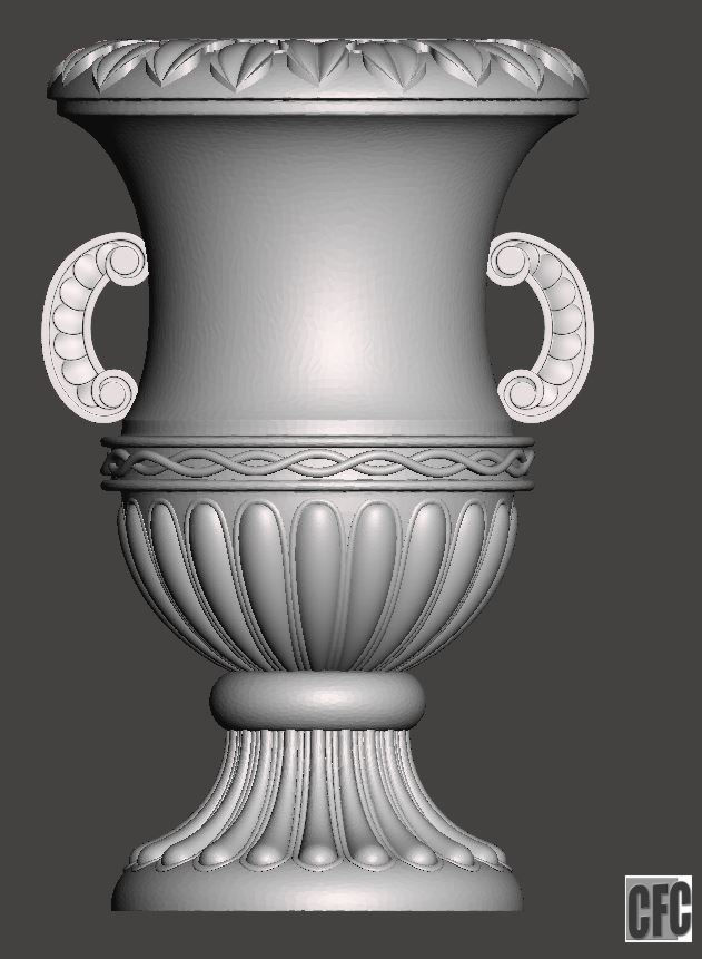 WoodCarving detail - 3d model for CNC - WCCFC0S 3D model_2