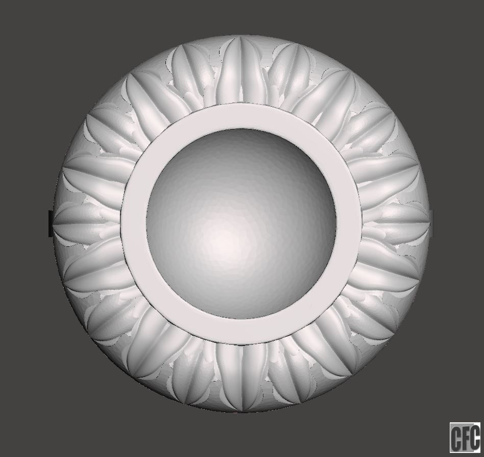 WoodCarving detail - 3d model for CNC - WCCFC0S 3D model_7