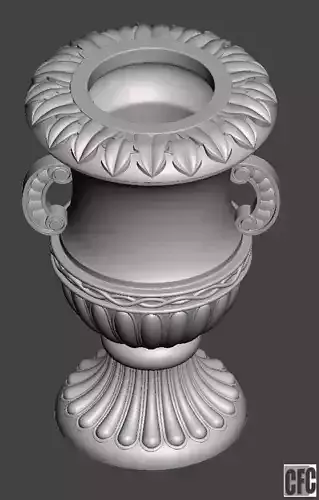 WoodCarving detail - 3d model for CNC - WCCFC0S