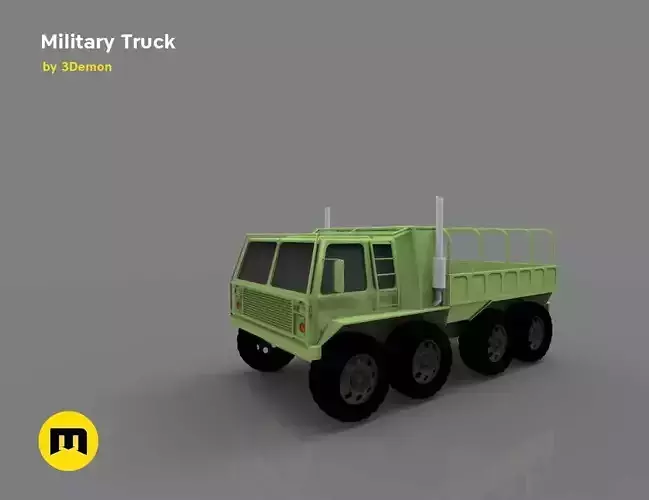 Military truck Free 3D model