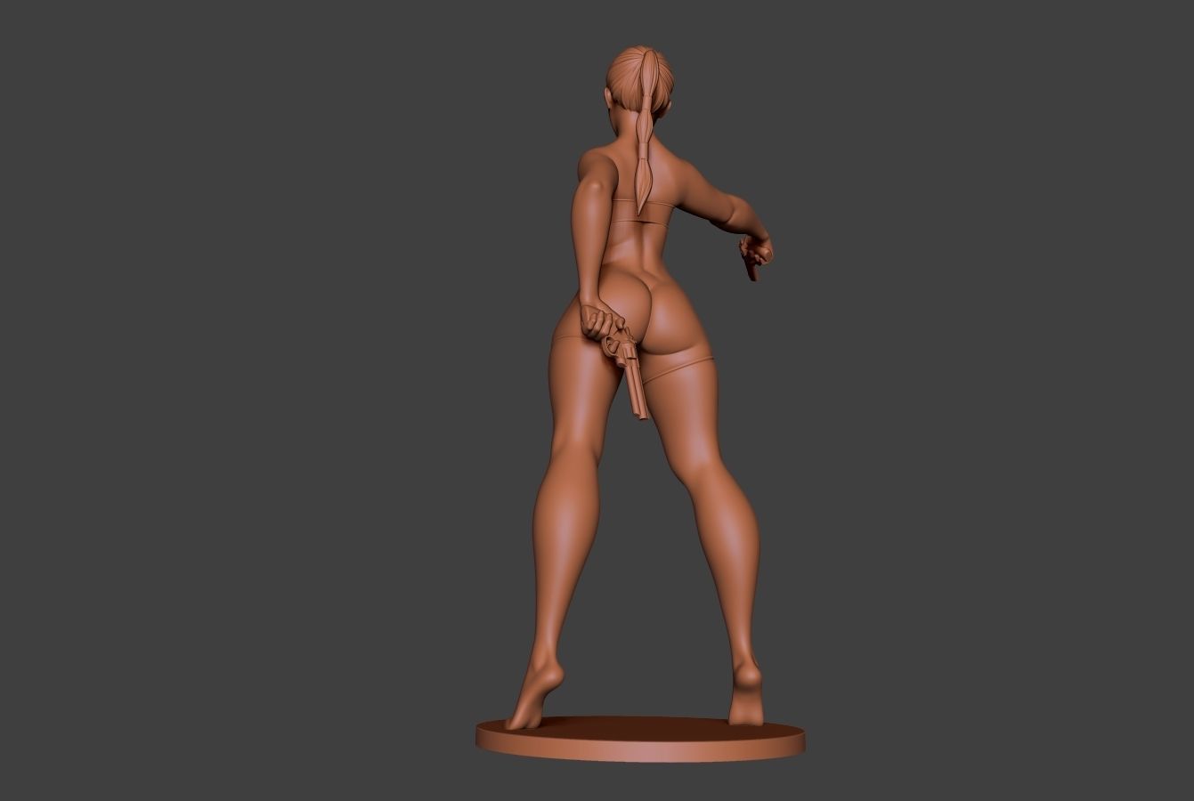 Woman Gun 3D print model_15