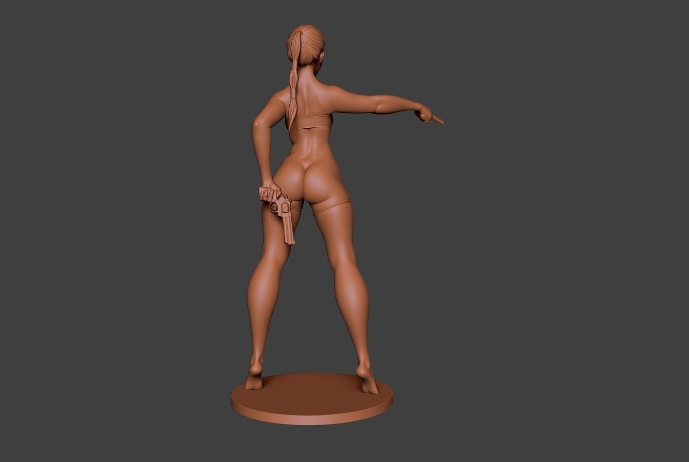 Woman Gun 3D print model_4