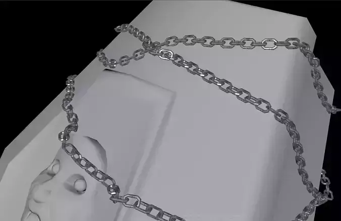 LOW POLY RUSTY CHAIN