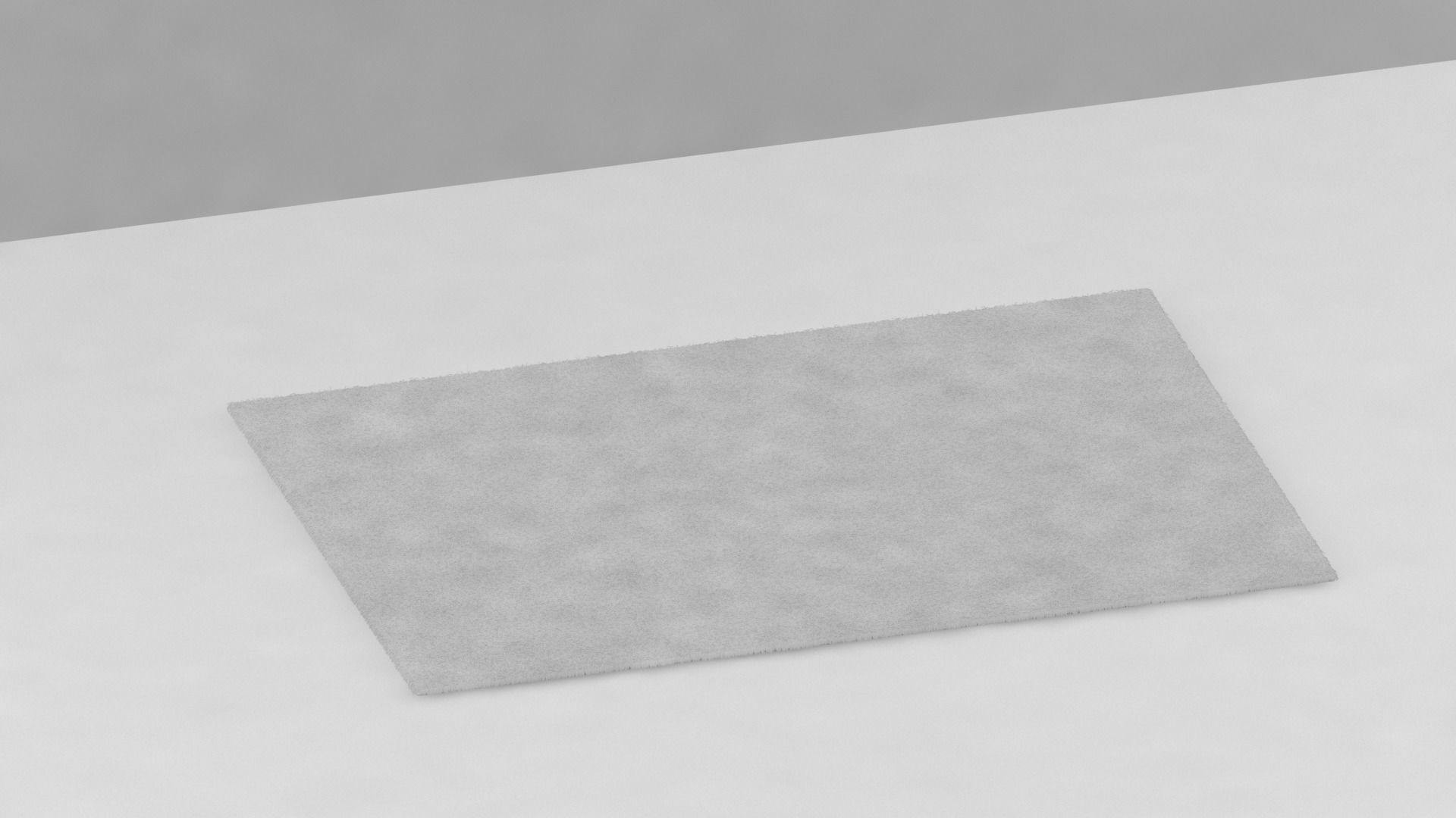 Carpet piece of paper Low-poly 3D model_4
