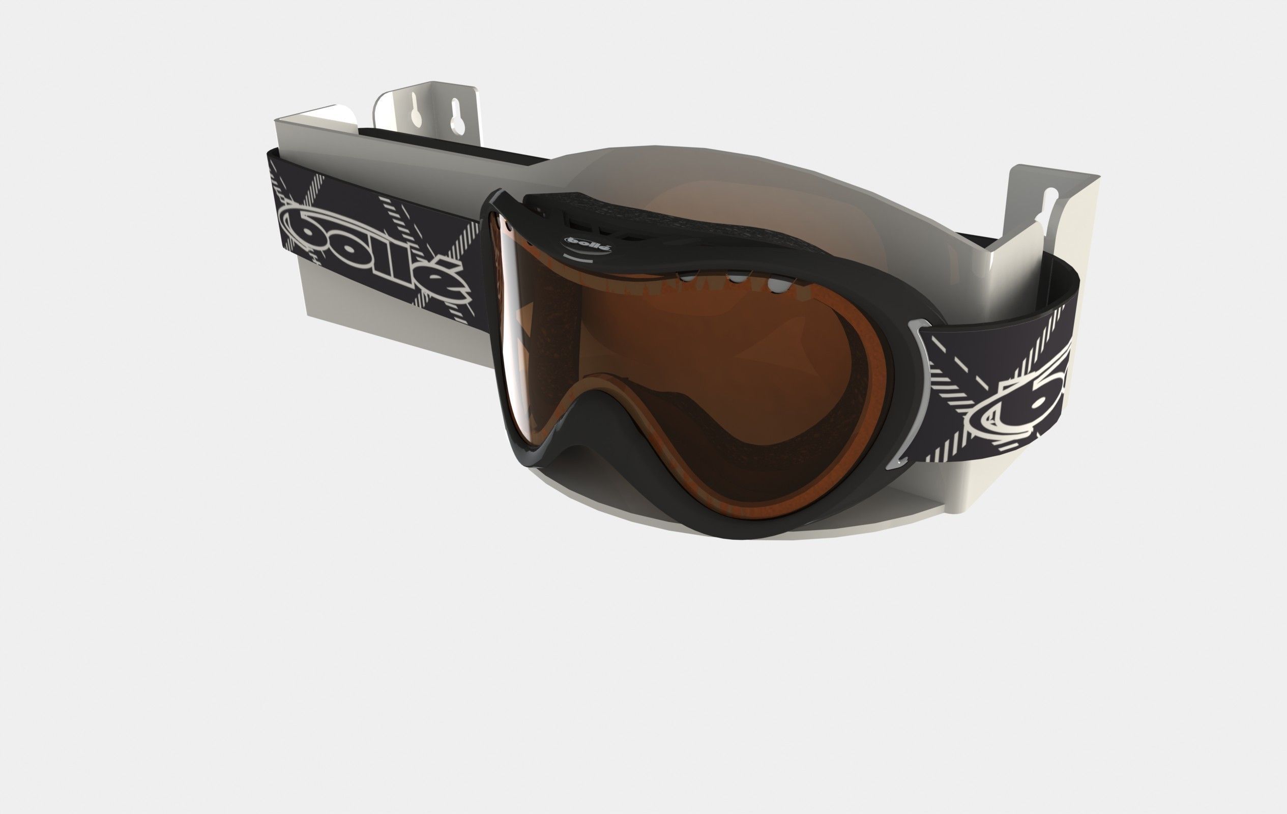 snow goggle  ski mask 3D model_3