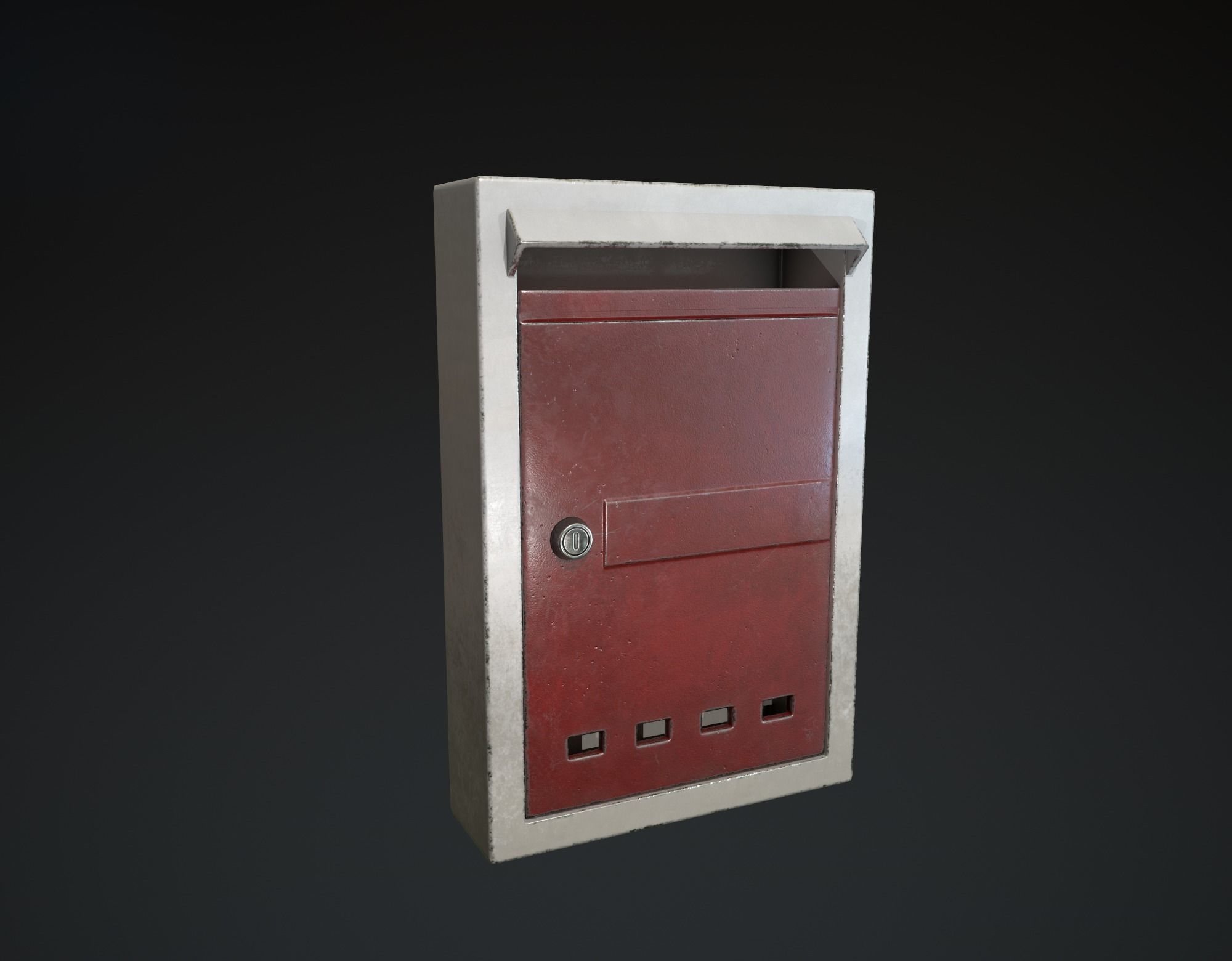 Letter Box Low-poly 3D model